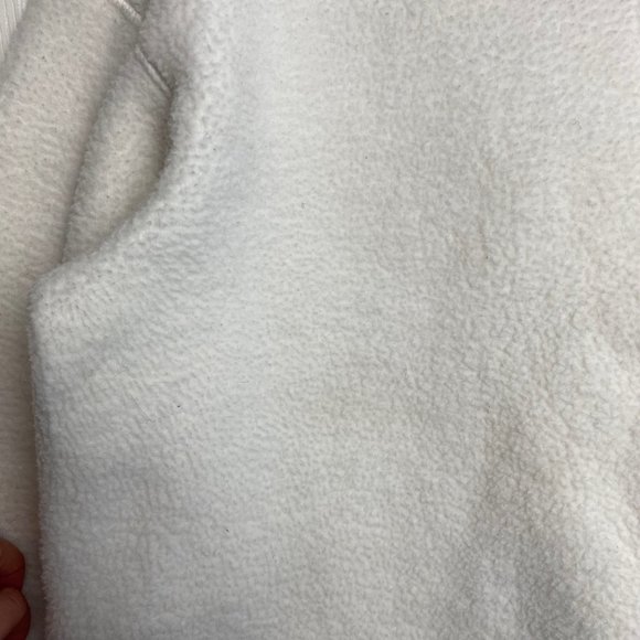 Tentree Cream Teddy Fleece Pullover Crewneck Sweater Medium - Picture 4 of 10